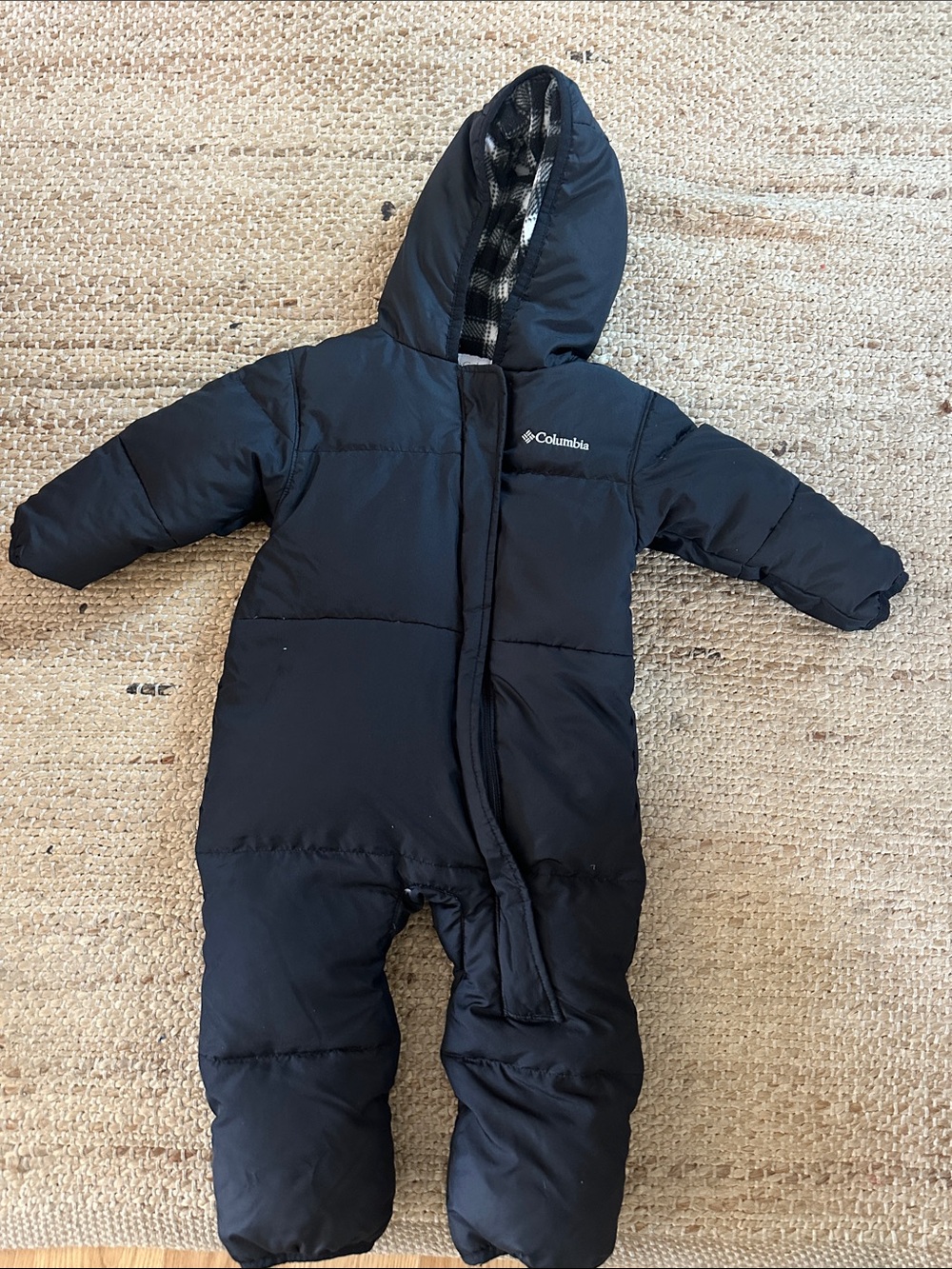 Columbia Black Snowsuit One-Piece with Hood